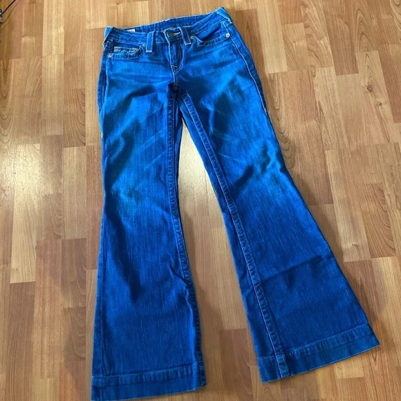 True Religion Wide Leg Jean Size 25 - Picture 2 of 13